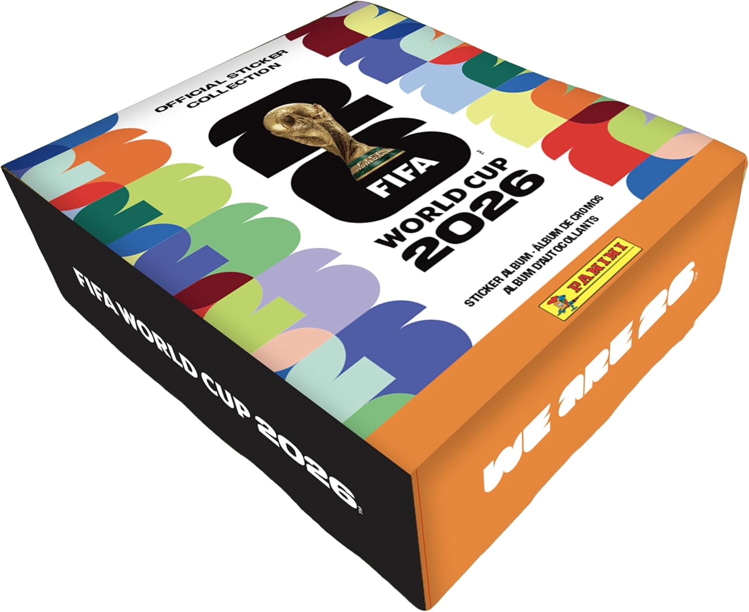 Official 2026 FIFA World Cup Sticker Collection Box Set - Amazon Exclusive Hardcover Album & Collector's Tin Bundle with 50 Packs (250+ Stickers) - Premium Soccer Fan Gift