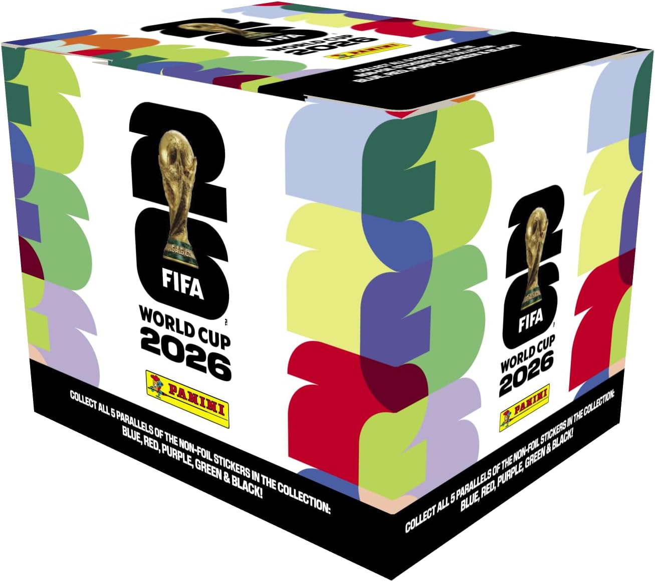 Panini 2026 FIFA World Cup Official Soccer Sticker Collection Box - 50 Packs with Rare Amazon Orange Parallel Inserts - Premium World Cup Trading Cards Gift Set for Fans