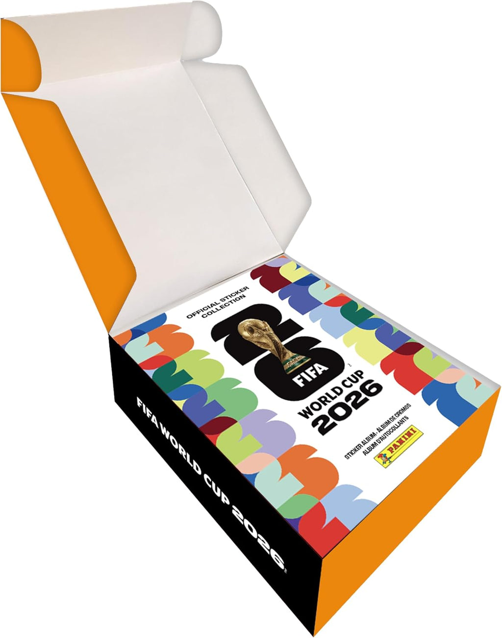 Official 2026 FIFA World Cup Sticker Collection Box Set - Amazon Exclusive Hardcover Album & Collector's Tin Bundle with 50 Packs (250+ Stickers) - Premium Soccer Fan Gift