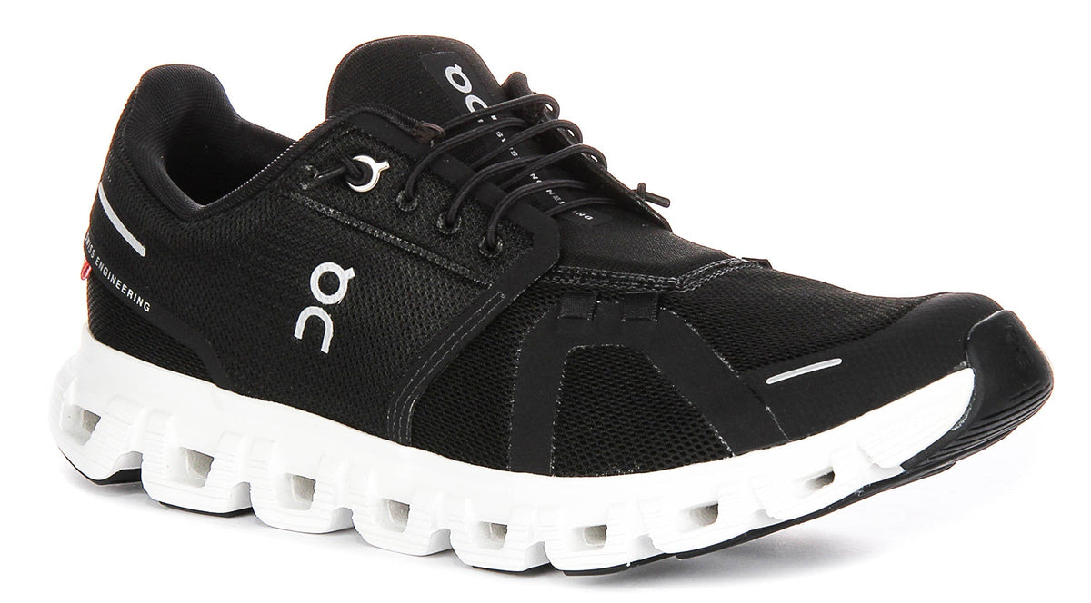 On Running Cloud 6 In Black White For Women